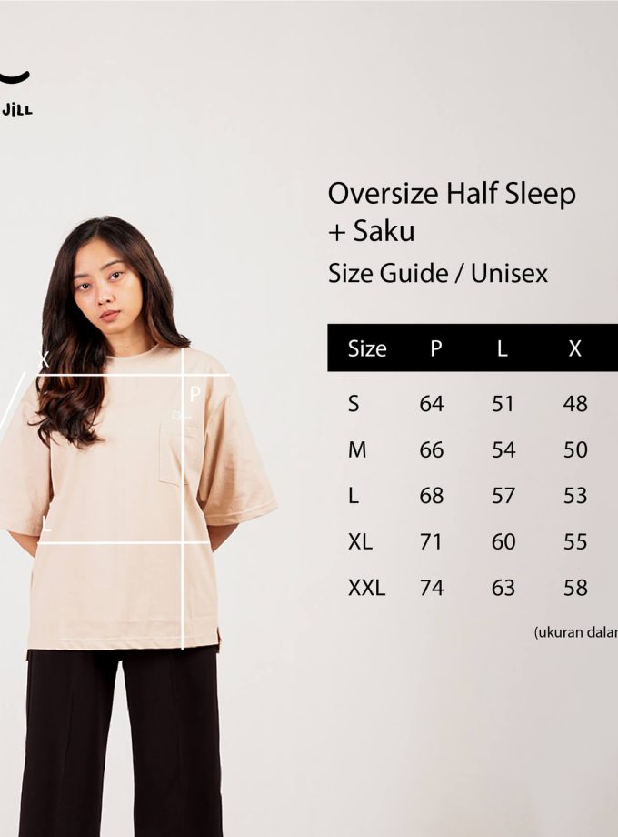 John & Jill Oversize Short Sleeve + saku for Women_