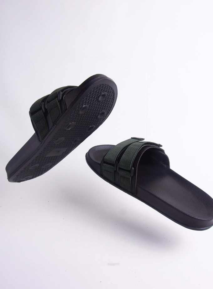 John&Jill Velcro Sandal Army