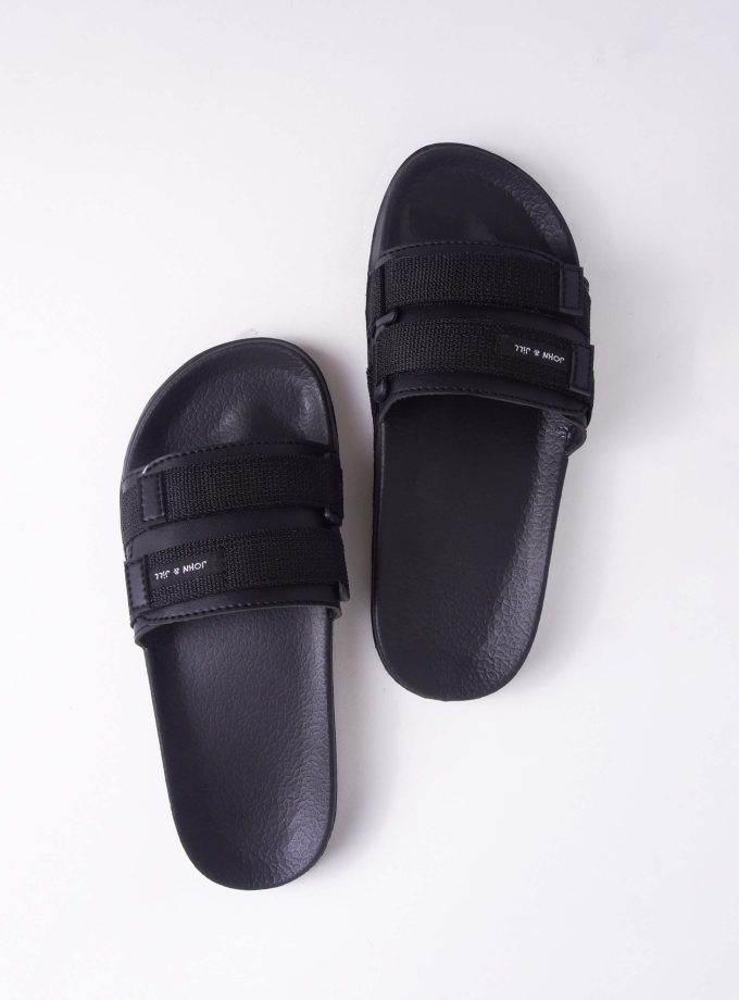 John&Jill Velcro Sandal Black