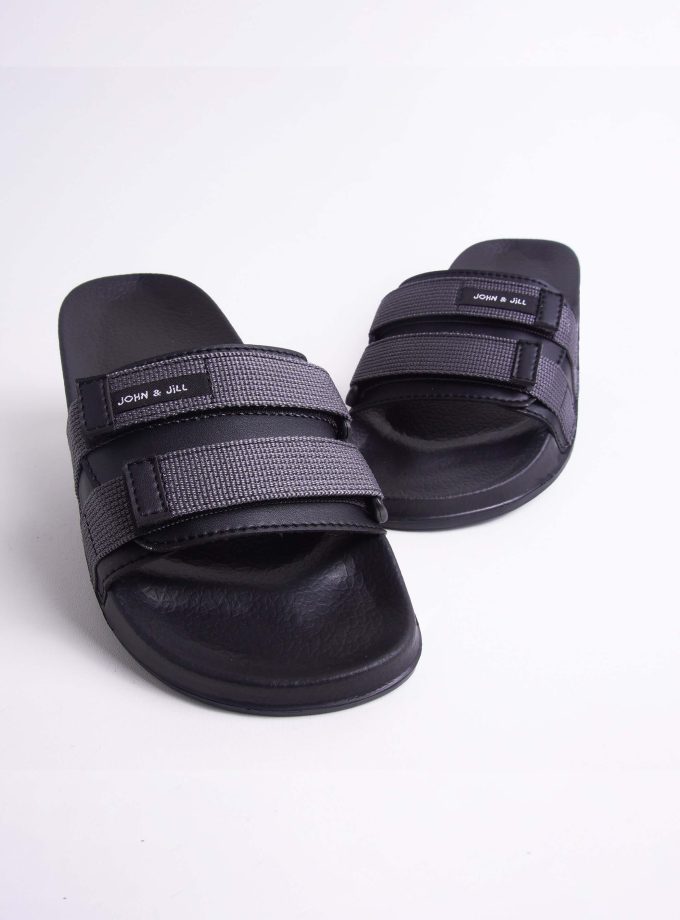 John&Jill Velcro Sandal Grey