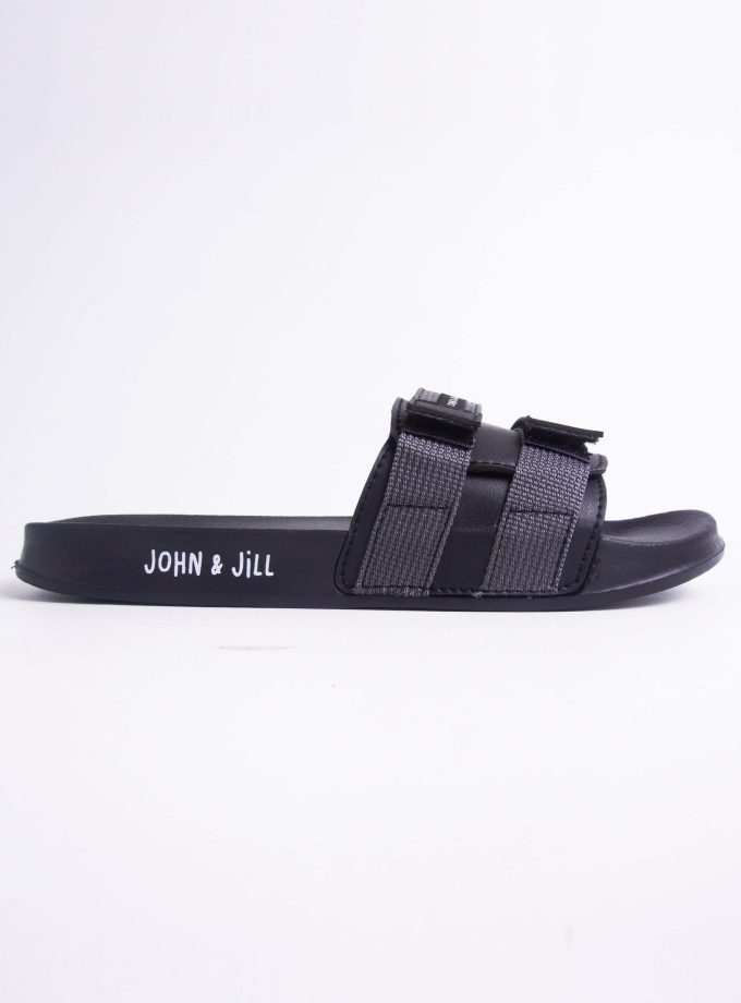 John&Jill Velcro Sandal Grey
