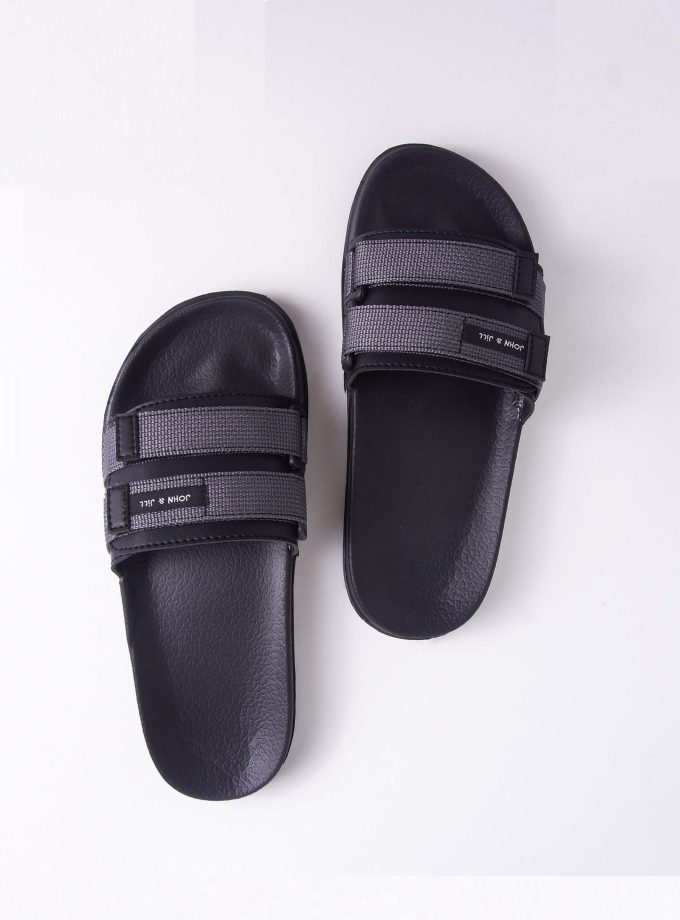 John&Jill Velcro Sandal Grey