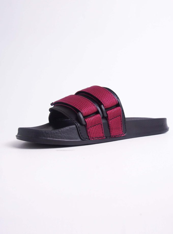 John&Jill Velcro Sandal Maroon