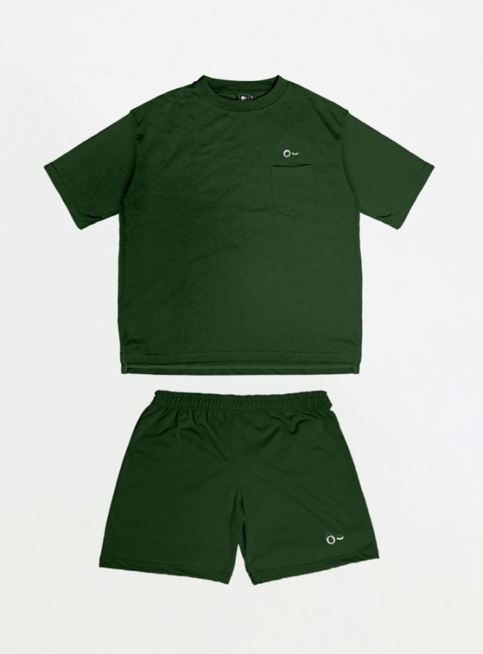 John & Jill Oversize Short Sleeve Saku & Short Pants - Basic Set_