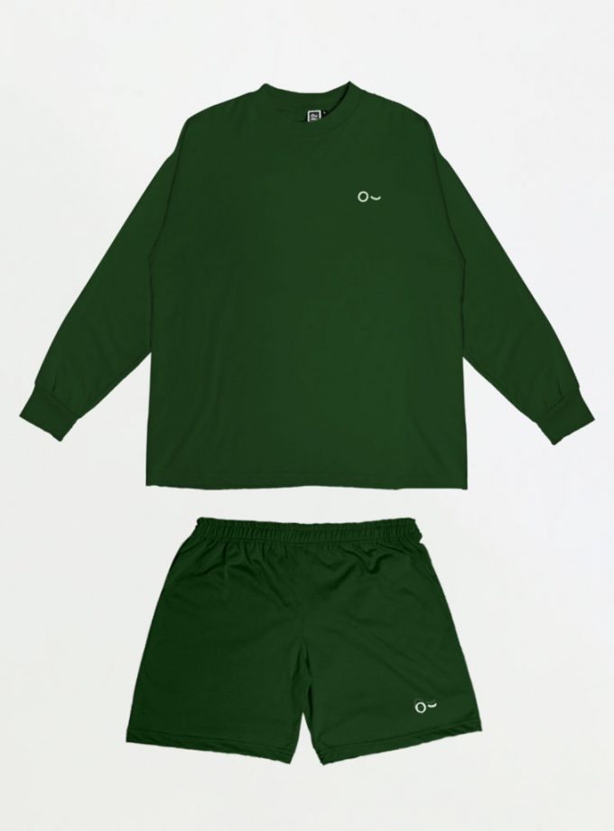 John&Jill Basic Set (Short Pants & Oversize Long Sleeve)