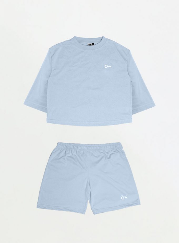 John&Jill Basic Set (Short Pants & Oversize Croptop)_