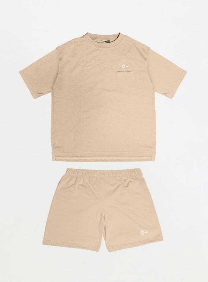 John & Jill Oversize Short Sleeve Saku & Short Pants - Basic Set_