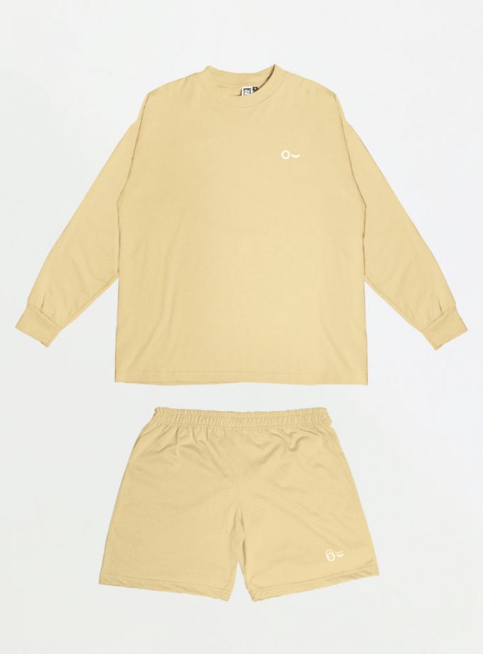 John&Jill Basic Set (Short Pants & Oversize Long Sleeve)