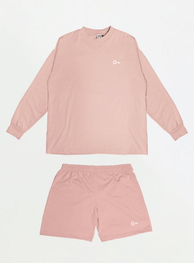 John&Jill Basic Set (Short Pants & Oversize Long Sleeve)