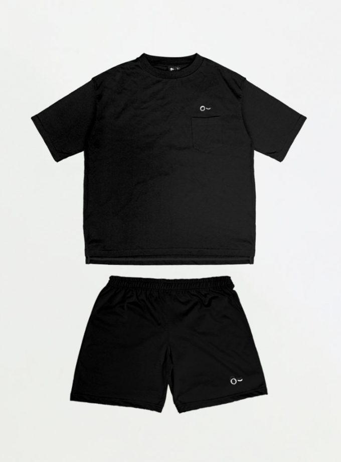 John & Jill Oversize Short Sleeve Saku & Short Pants - Basic Set