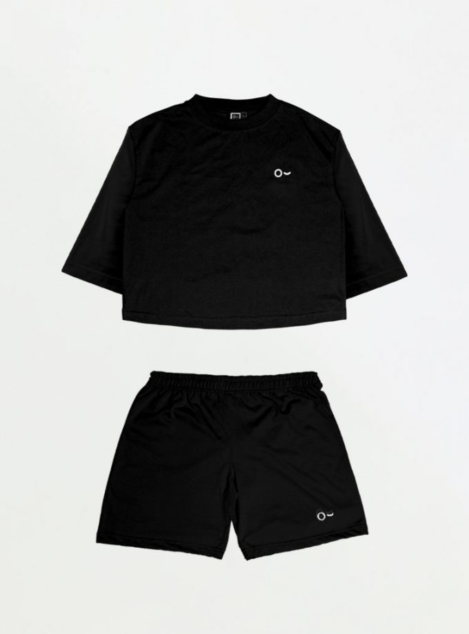 John & Jill Oversize Croptop & Short Pants - Basic Set