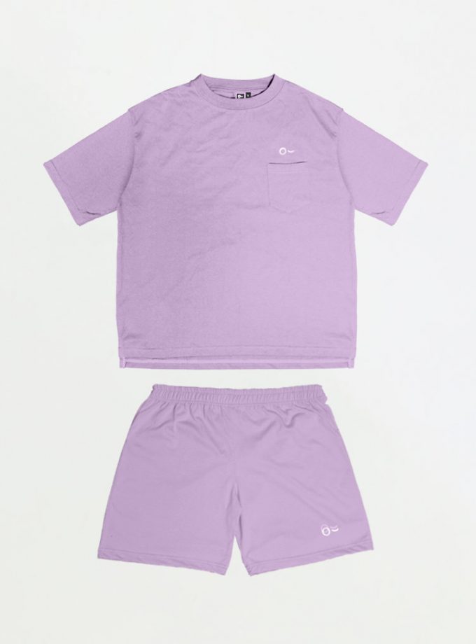 John & Jill Oversize Short Sleeve Saku & Short Pants - Basic Set