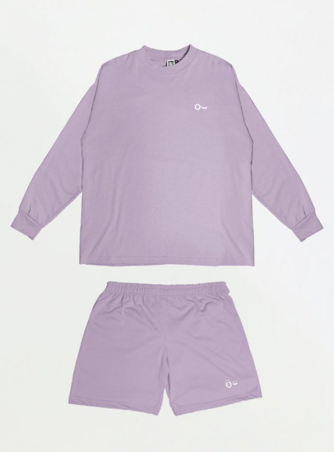 John&Jill Basic Set (Short Pants & Oversize Long Sleeve)_
