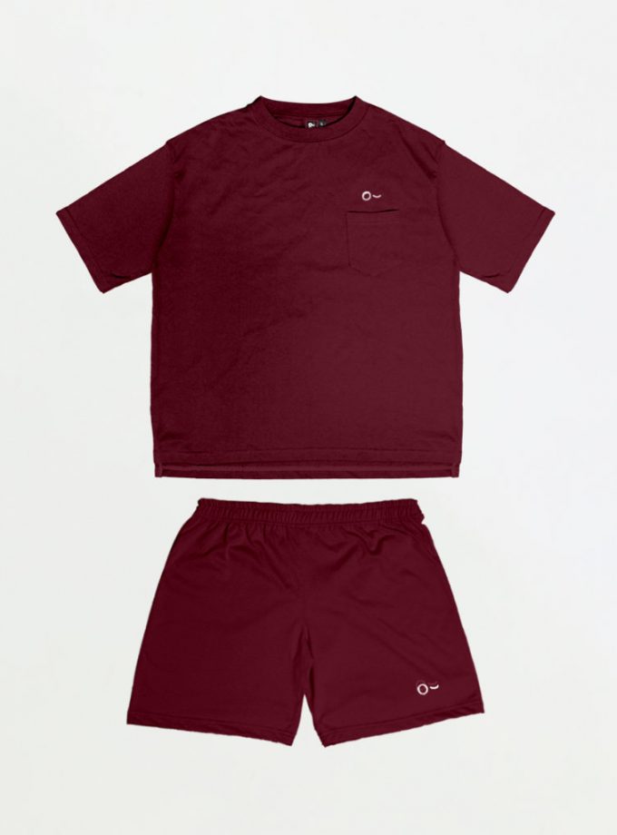 John & Jill Oversize Short Sleeve Saku & Short Pants - Basic Set