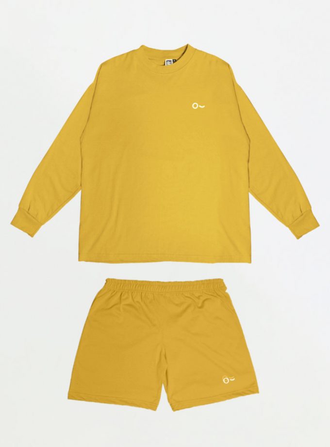 John&Jill Basic Set (Short Pants & Oversize Long Sleeve)_