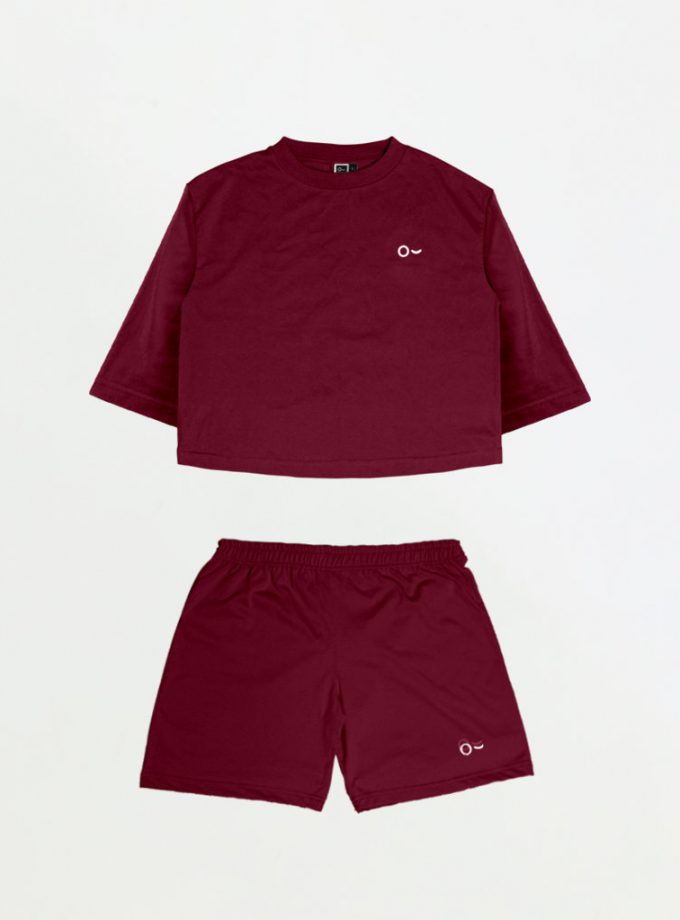 John & Jill Oversize Croptop & Short Pants - Basic Set