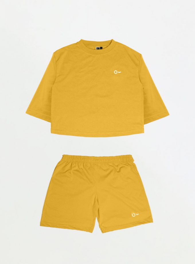 John & Jill Oversize Croptop & Short Pants - Basic Set