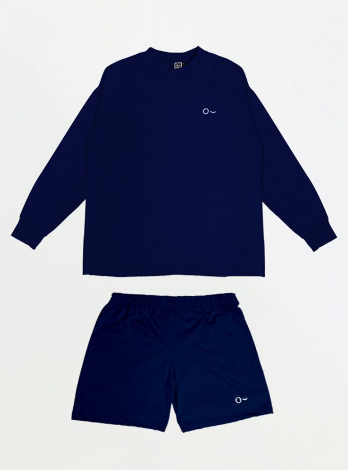John&Jill Basic Set (Short Pants & Oversize Long Sleeve)_