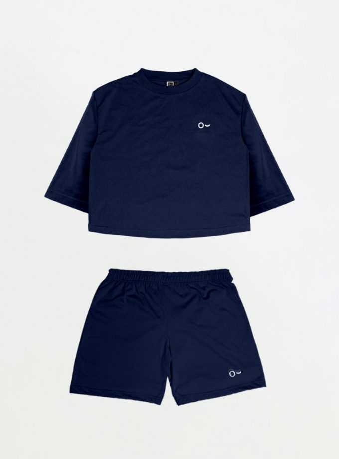 John & Jill Oversize Croptop & Short Pants - Basic Set