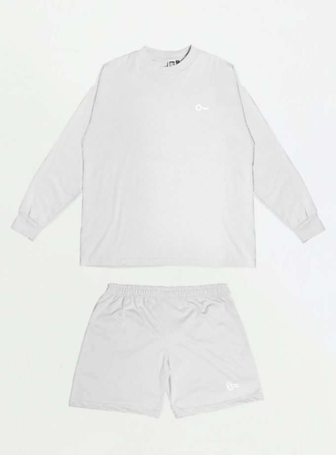 John&Jill Basic Set (Short Pants & Oversize Long Sleeve)_