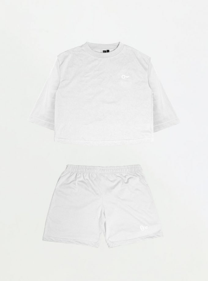 John & Jill Oversize Croptop & Short Pants - Basic Set