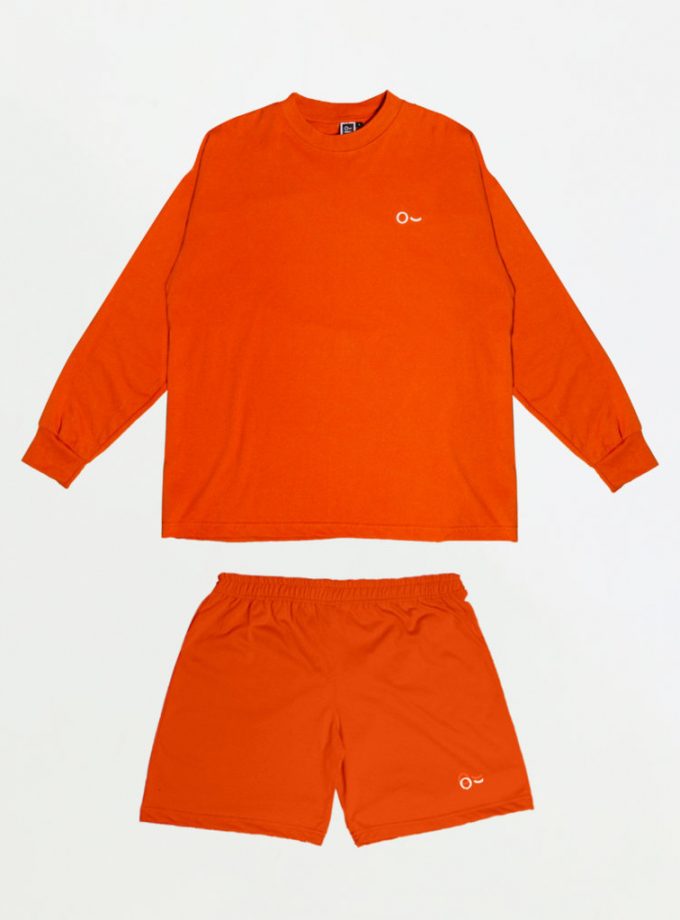 John&Jill Basic Set (Short Pants & Oversize Long Sleeve)_