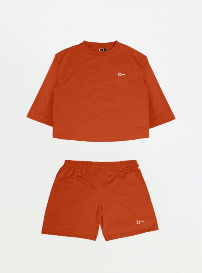John & Jill Oversize Croptop & Short Pants - Basic Set