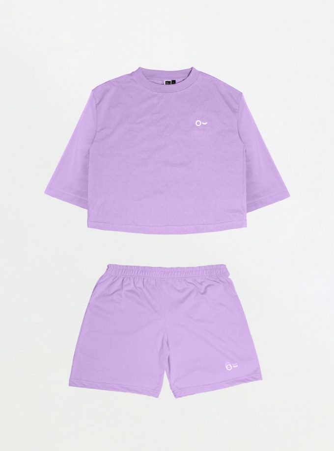 John&Jill Basic Set (Short Pants & Oversize Croptop)