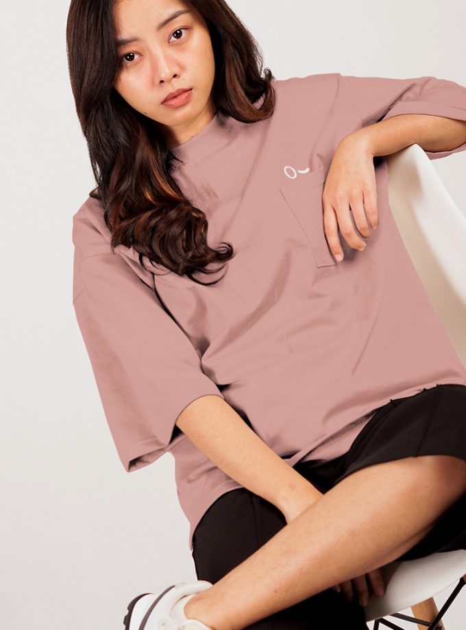John & Jill Oversize Short Sleeve + saku for Women_