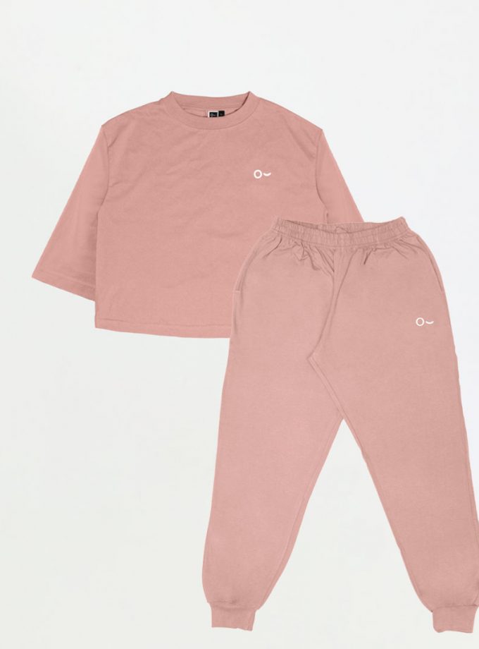 Bundling Active Set (Long Pants + Oversize Crop Top)