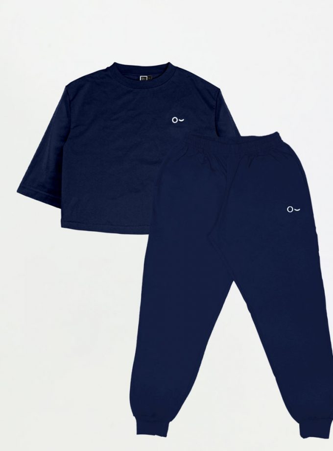 Bundling Active Set (Long Pants + Oversize Crop Top)